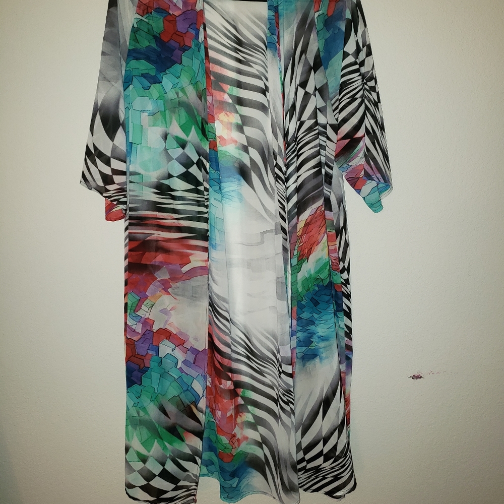 Chiffon cardigan